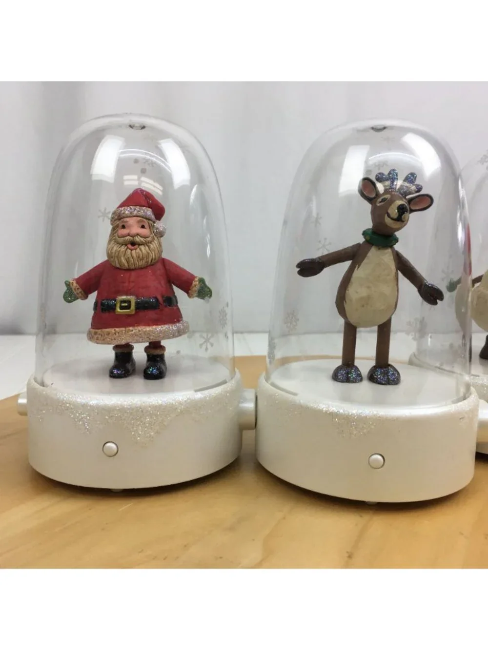 Hallmark Happy Tappers Dancing Musical Figurines Set of 4 2008 Elf Santa Snowman